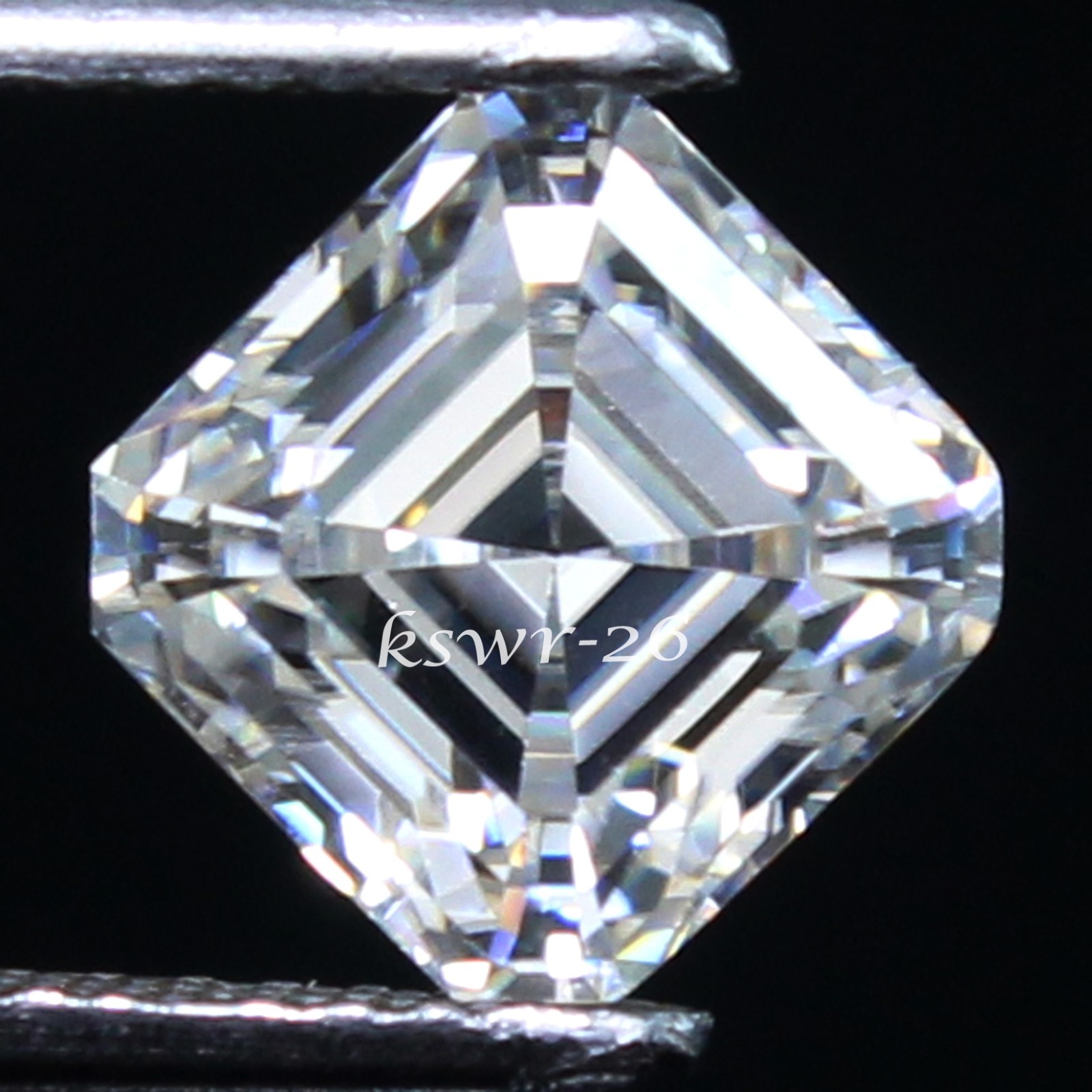 Certified Natural D Color VVS1 Excellent Cut 7.00 MM Asscher White Loose Diamond