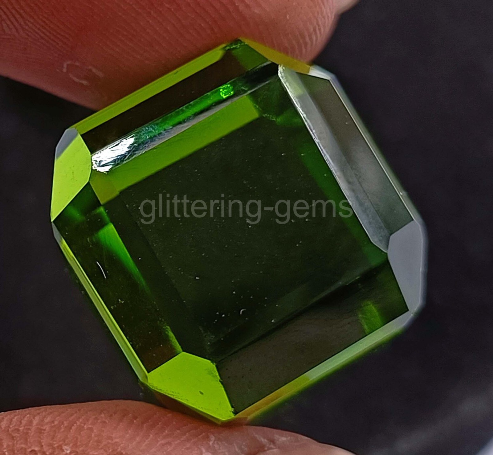 Natural Hiddenite 50.30 Ct Green Extremely Rare Cube IGL Stunning Gemston 5AIT
