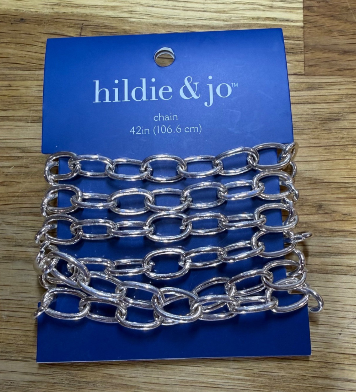 Hildie & Jo Costume Silver Jewelry DIY Chain Necklace 42 in (106.6 cm)