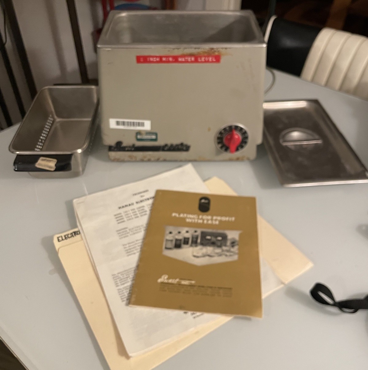 SWEST SONIC ULTRASONIC MACHINE Electroplate Electroplating Jewelry Vintage WORKS