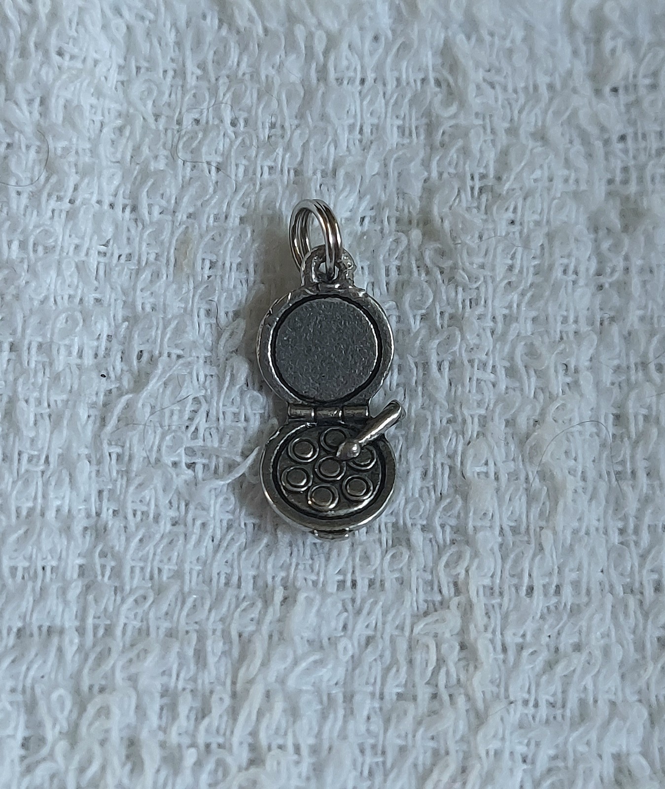 “Compact” Pewter Charm New