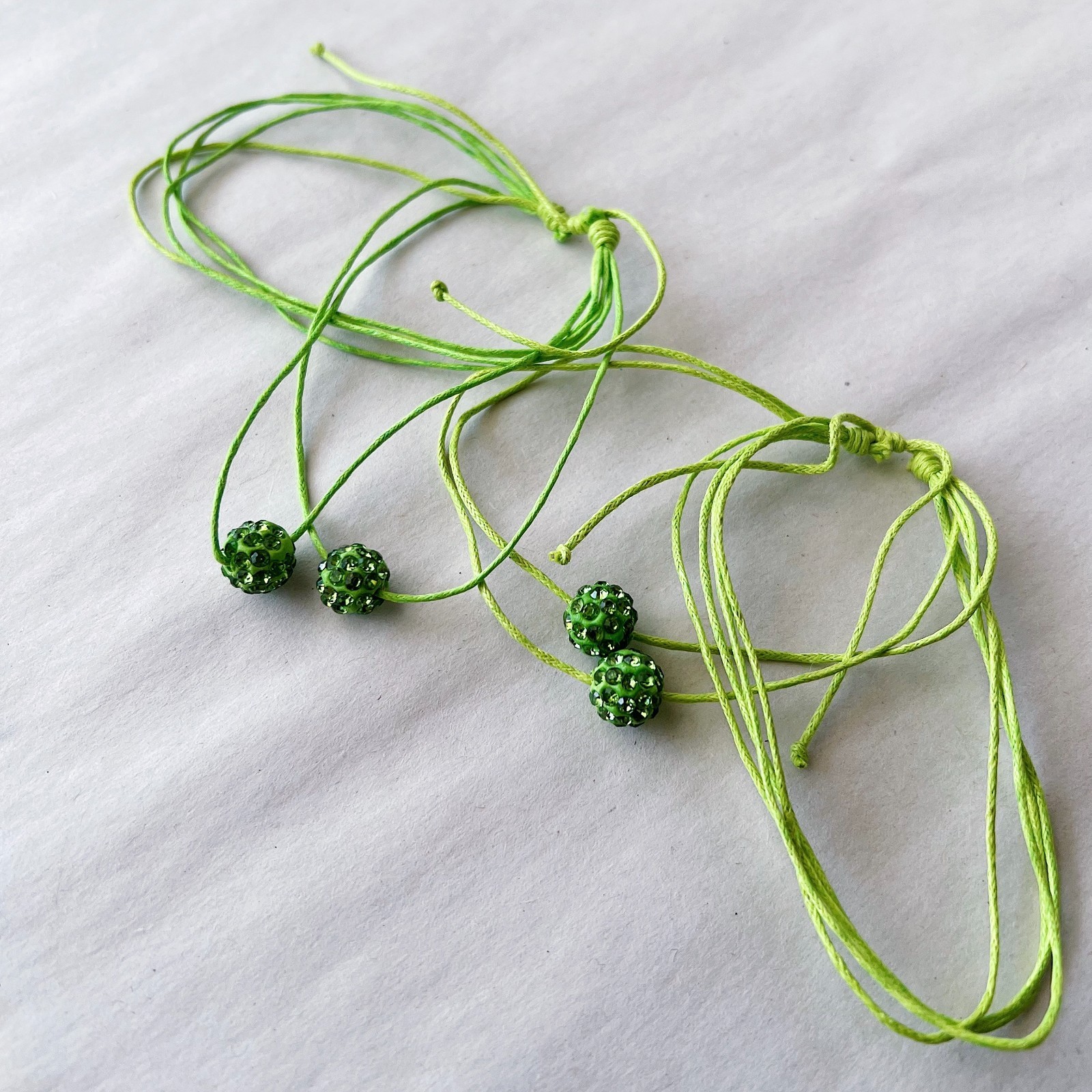 String Bracelets – YOU PICK: Red, Pink, Orange, Black, White, Green, Blue