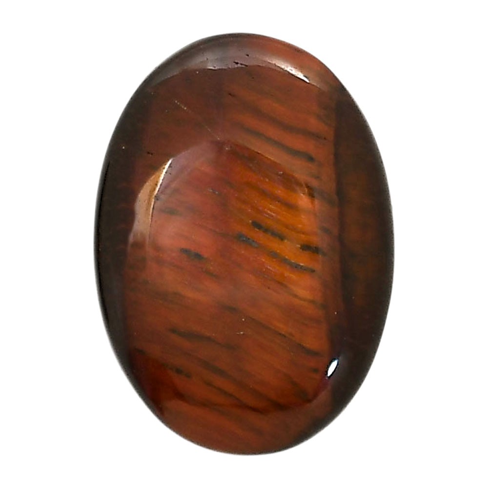 Natural Red Tiger Eye 20.9×29.3×5.4 mm Oval Shape Polished Gemstone LS86-05258