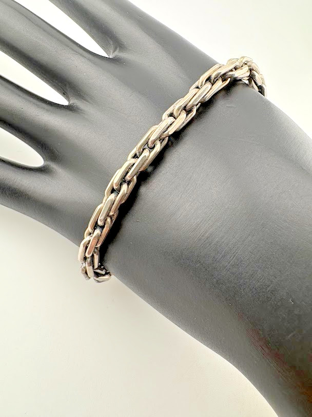 925 STERLING SILVER 5MM PRINCE OF WALES CHAIN BRACELET 8″ UNISEX 25.5G 1639