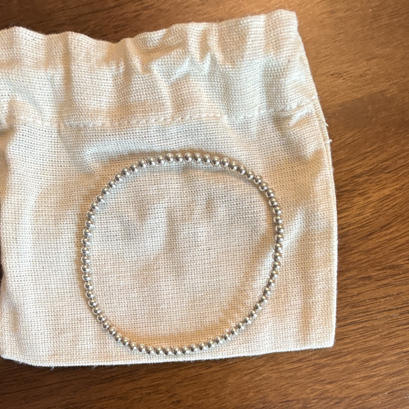 Kylar Mack 3MM Silver, Gold, & Rose Gold Ball Bracelet – Set of 3; Size 7.5″