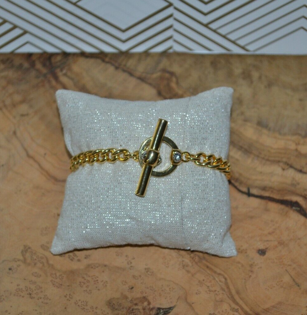 Henri Bendel Stone and Chain Toggle Bracelet