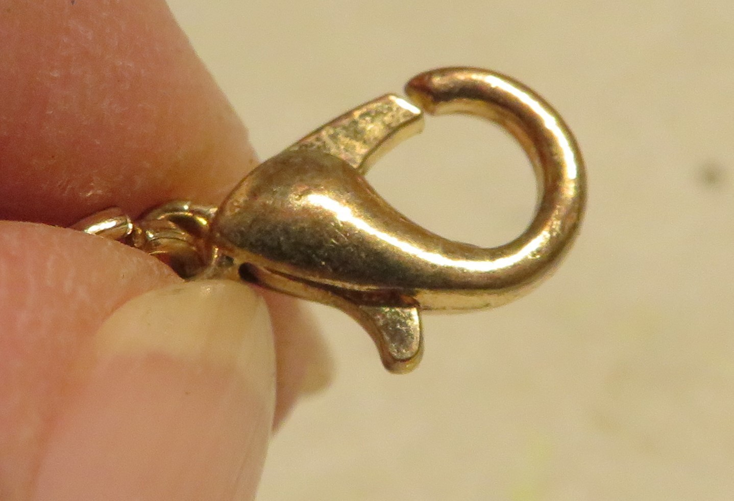 Vintage 7-9″ Adjustable Extender Figaro Link Bracelet Gold Tone Lobster Clasp GU
