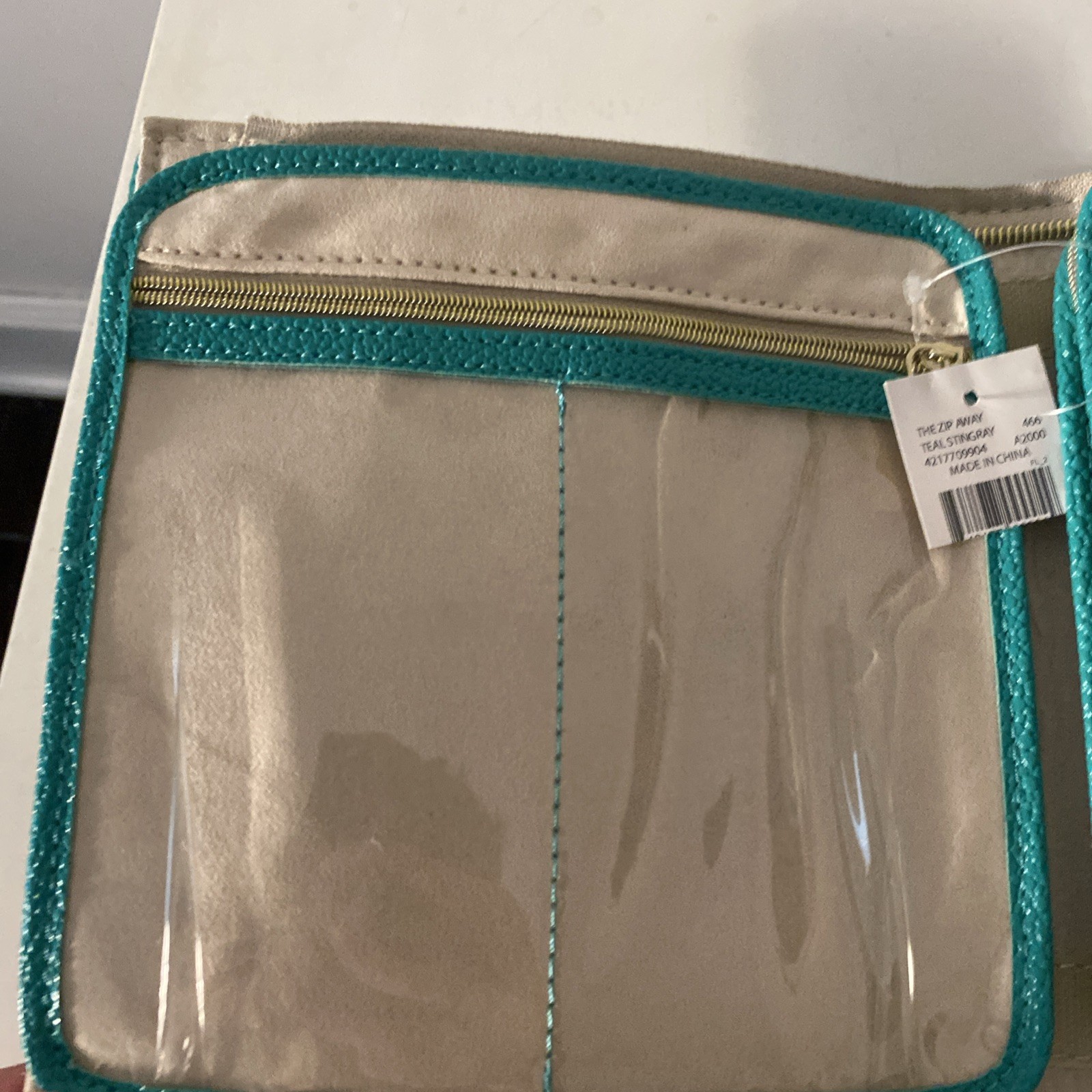 Kendra Scott Zip Away Travel Green Jewelry Case Organizer