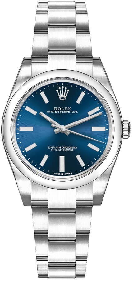 Rolex Oyster Perpetual 31mm Stainless Steel Blue Dial Women’s Watch 277200