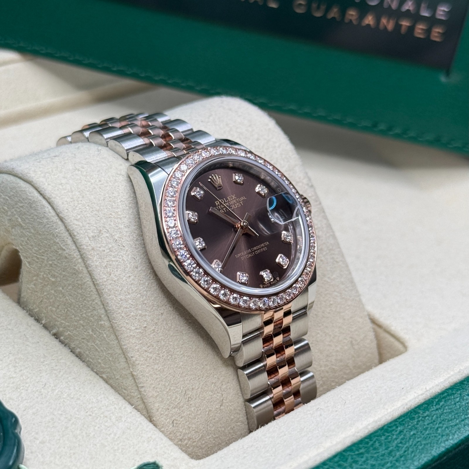 Rolex Lady-Datejust NEW 2026 Chocolate Diamond Dial Two Tone Rose Gold Diamond
