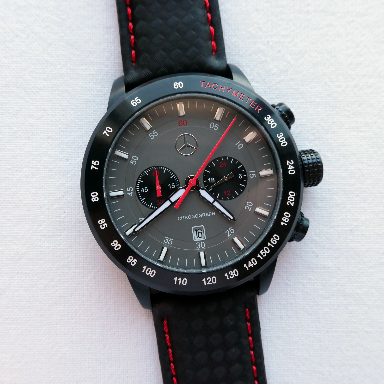 Mercedes Benz Motorsport AMG DTM Racing Car Accessory Sport Chronograph Watch