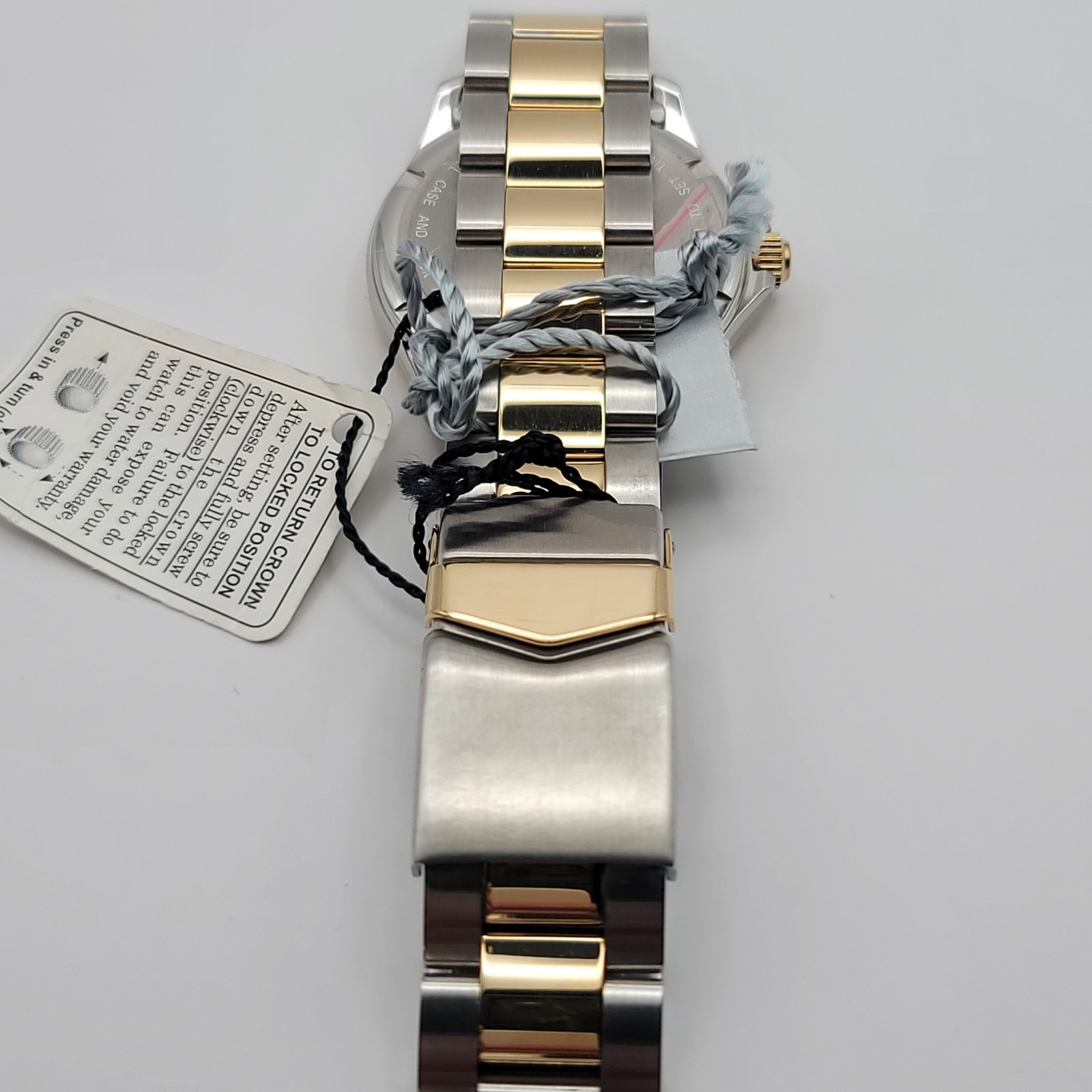 Belair Seapearl 20 ATM Two Tone Swiss Quartz Mens Watch Ref 715 Box & Papers
