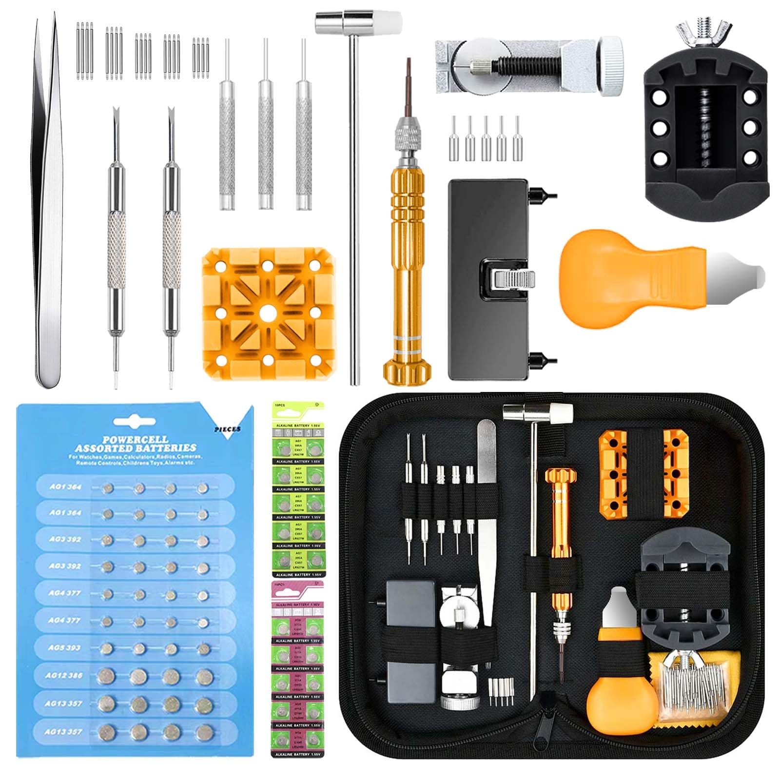 GLDCAPA Watch Battery Replacement Tool, Repair Kit, Link Black