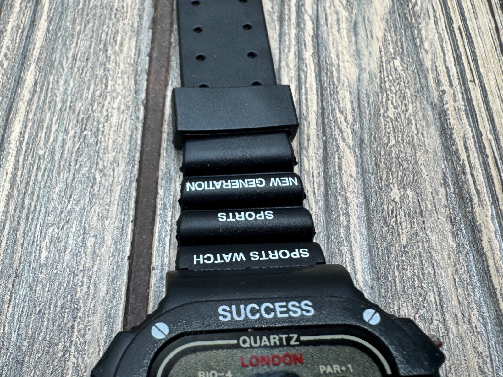 Success Quartz Digital Sports Watch Black With Action Band & Multiple Time Zone
