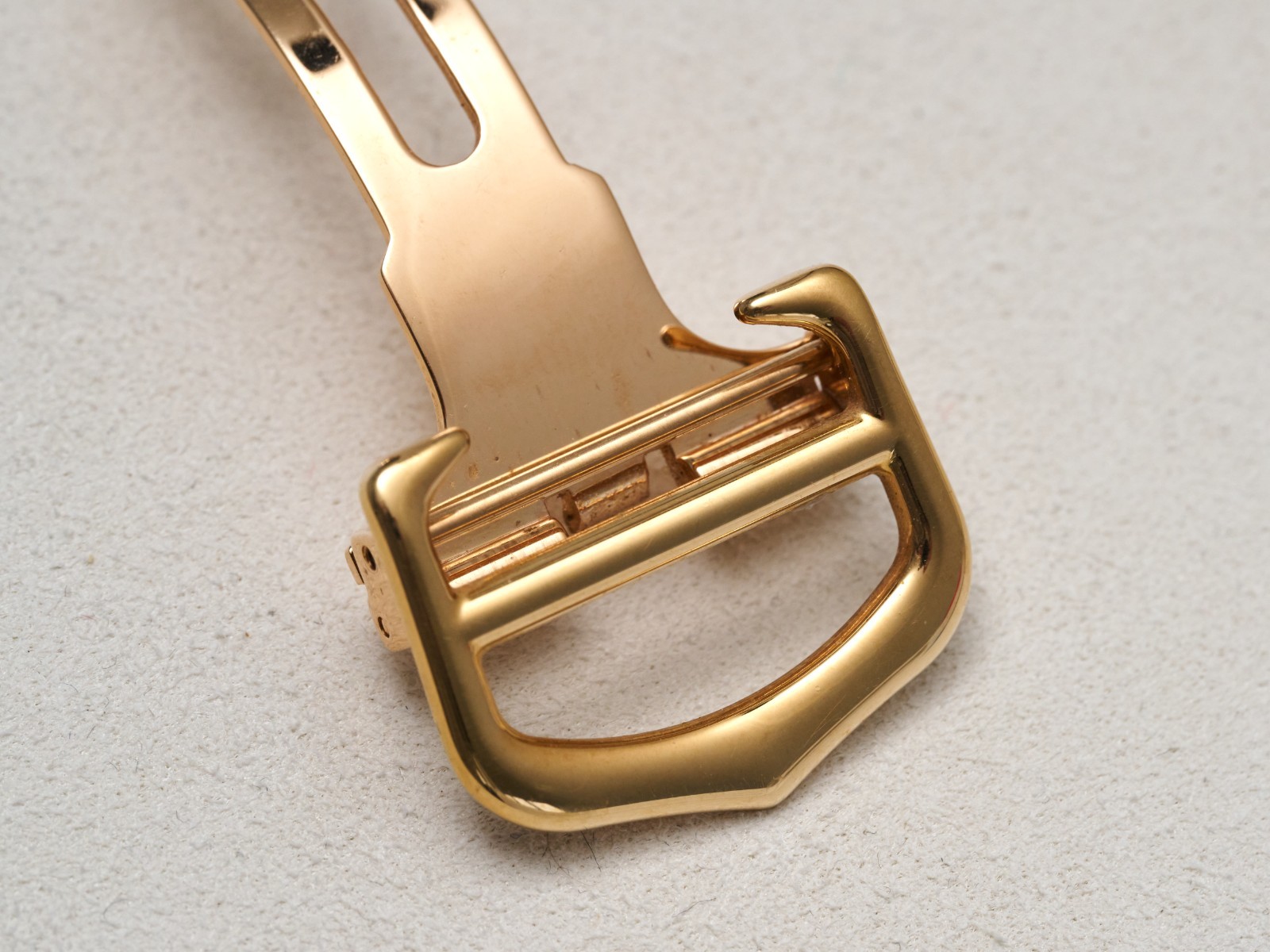 Cartier 18K Yellow Gold 18mm Deployment Buckle Clasp Fold Over Genuine 15.3grams