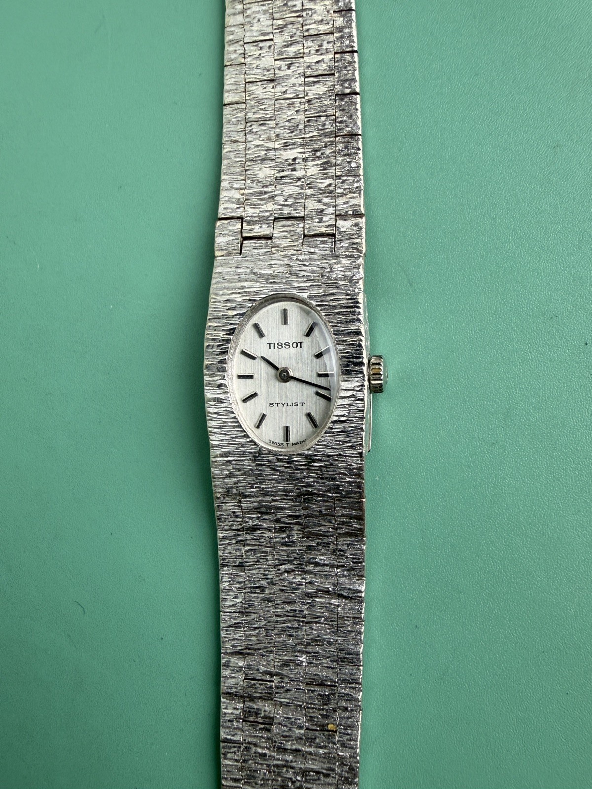 Tissot Stylist Ladies Vintage Watch Swiss Made Manual Wind Works 19MM 6.5″ Rare