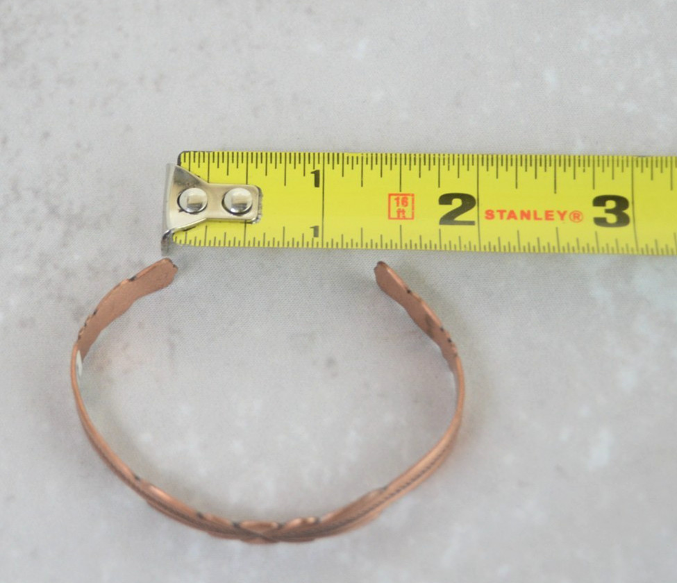 Southwestern Signed Copper Cuff Bracelet Vintage WM Wheeler Manufacturing