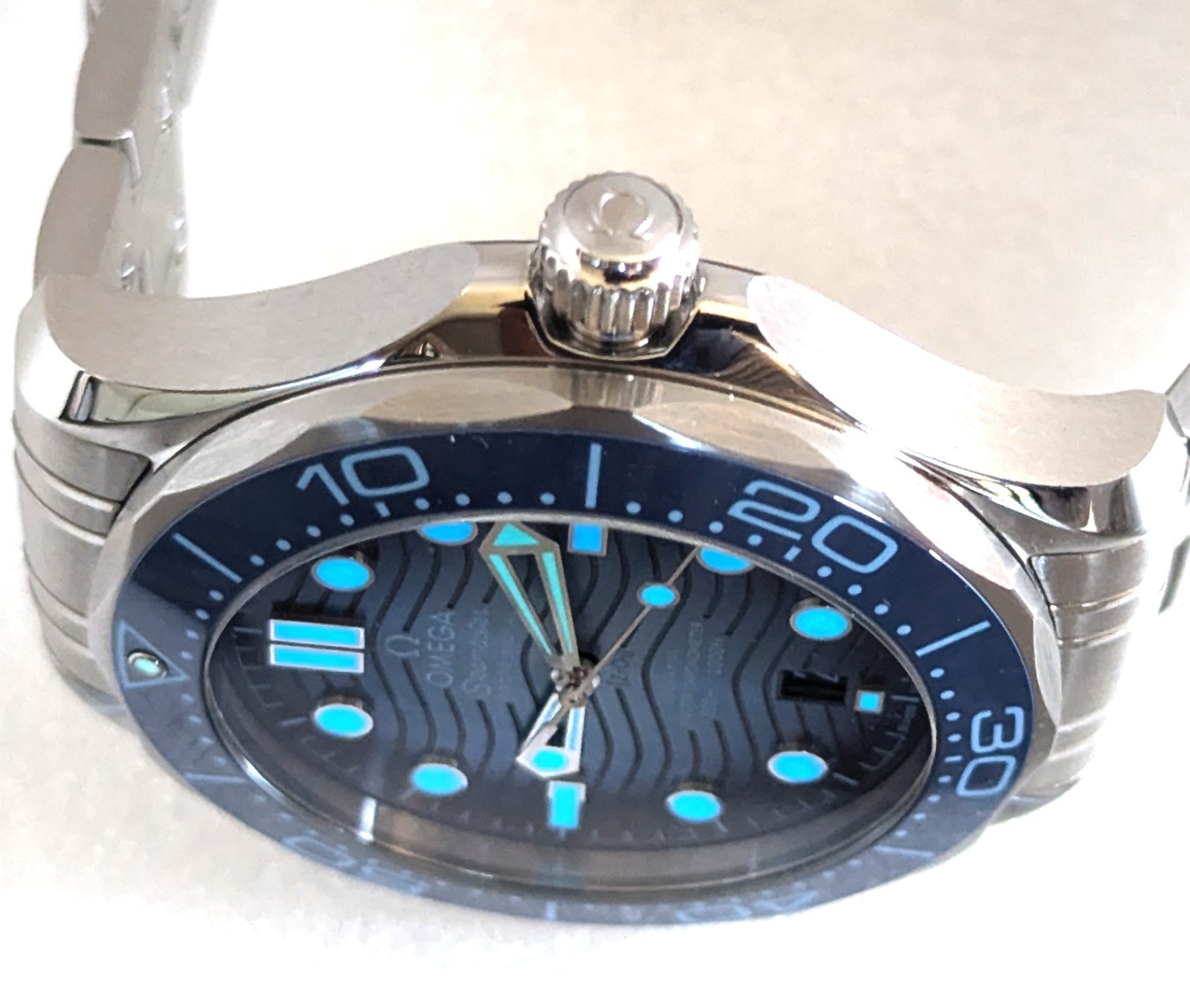 NEW Omega Seamaster Diver 300M Summer Blue Edition Watch 210.30.42.20.03.003