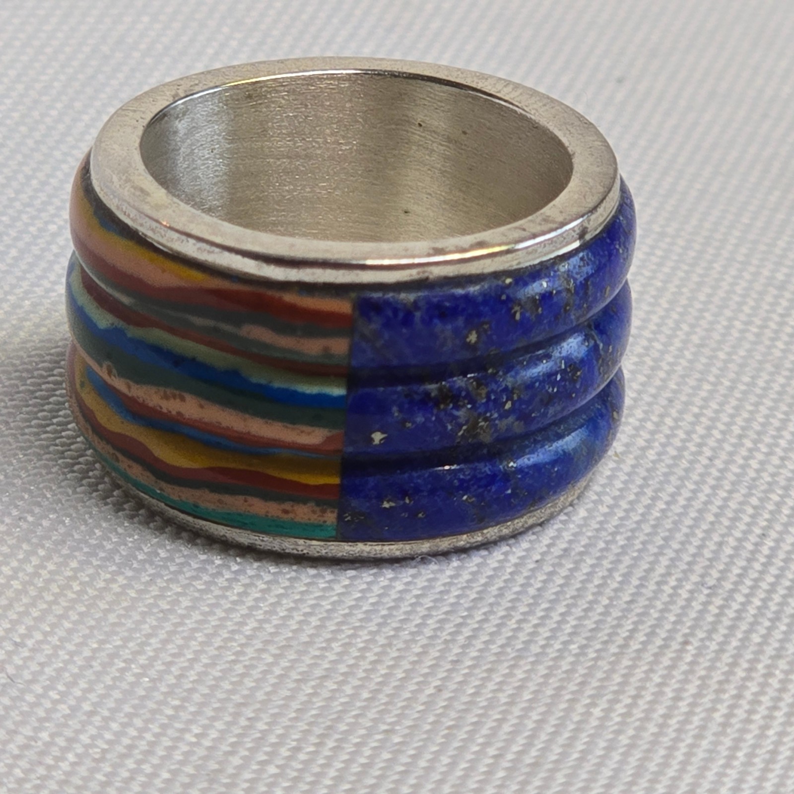 Sterling Silver Signed DTR Ring 11.26g Fine Jewelry Size 7.75 Band *READ*