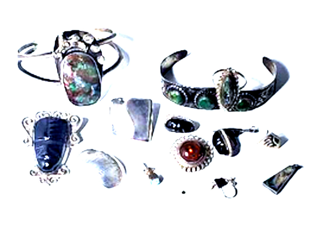 Vtg Sterling Silver SOUTHWEST Mexi Harvey Mixed Wear Repair Harvest Scrap 114 G