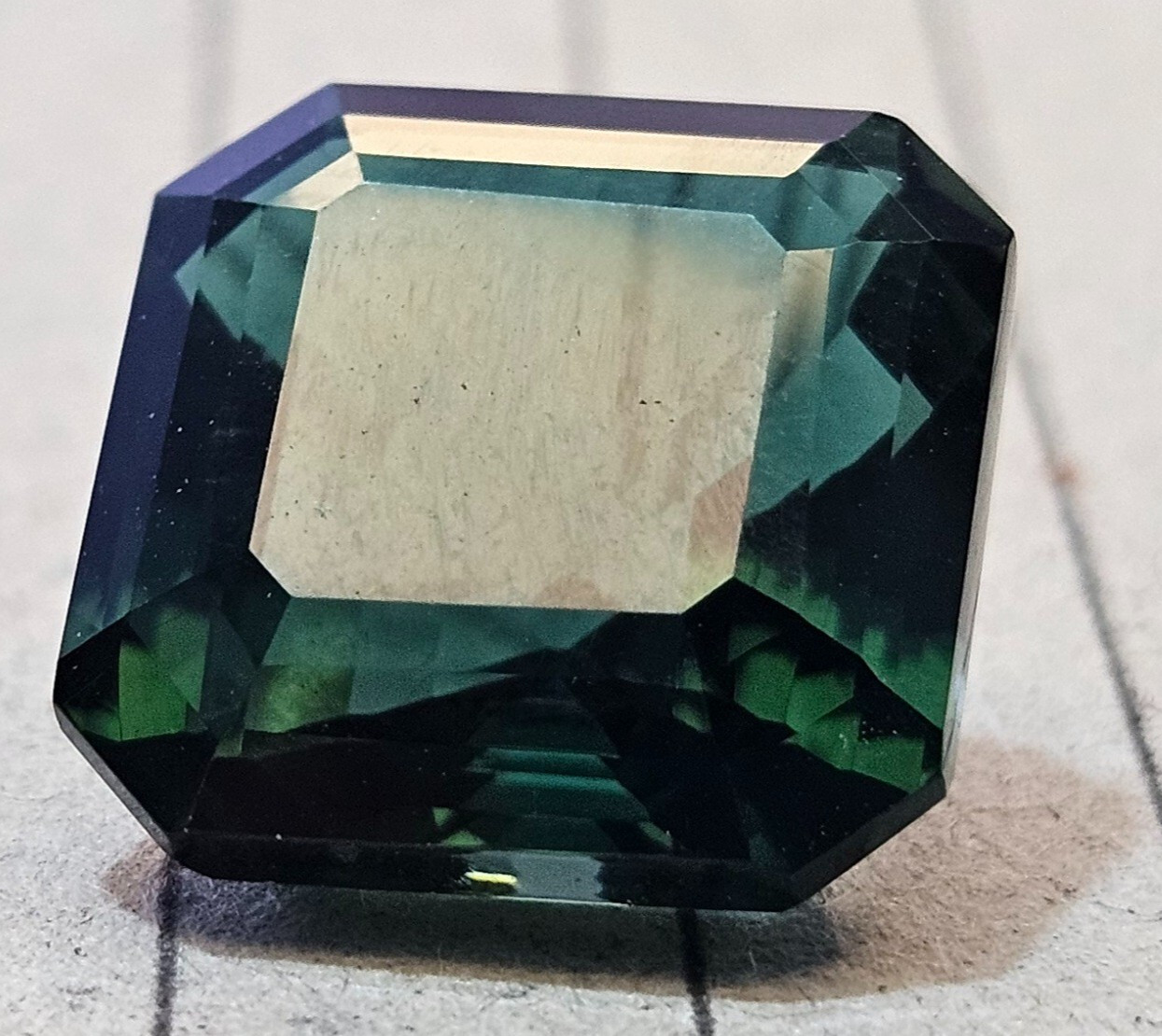Green Tourmaline Asscher Cut 40-41 Ct Natural Loose EGL Certified Gemstone KH205