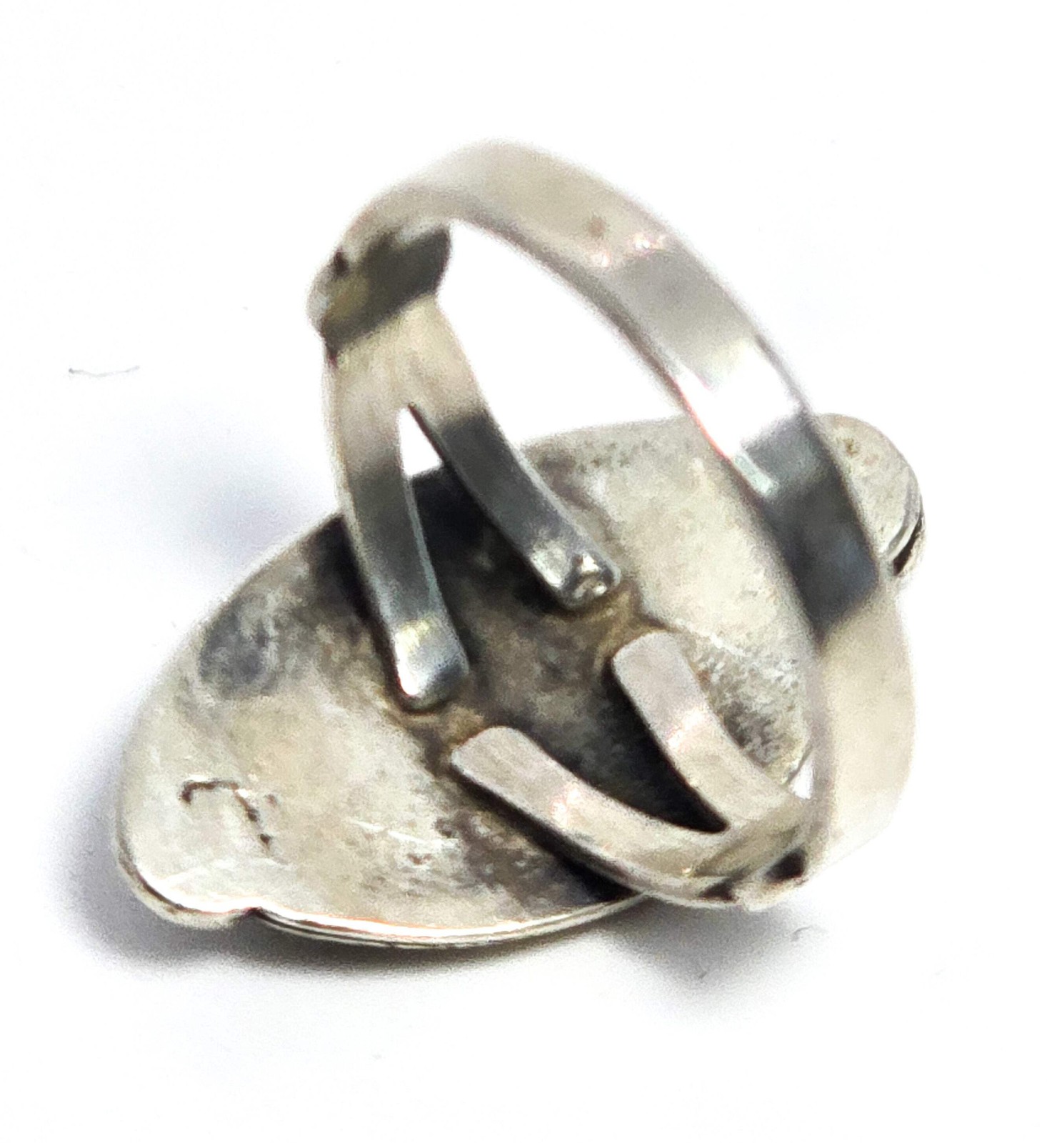 Wheeler Manufacturing Spiny Oyster Native American sterling silver ring size 6