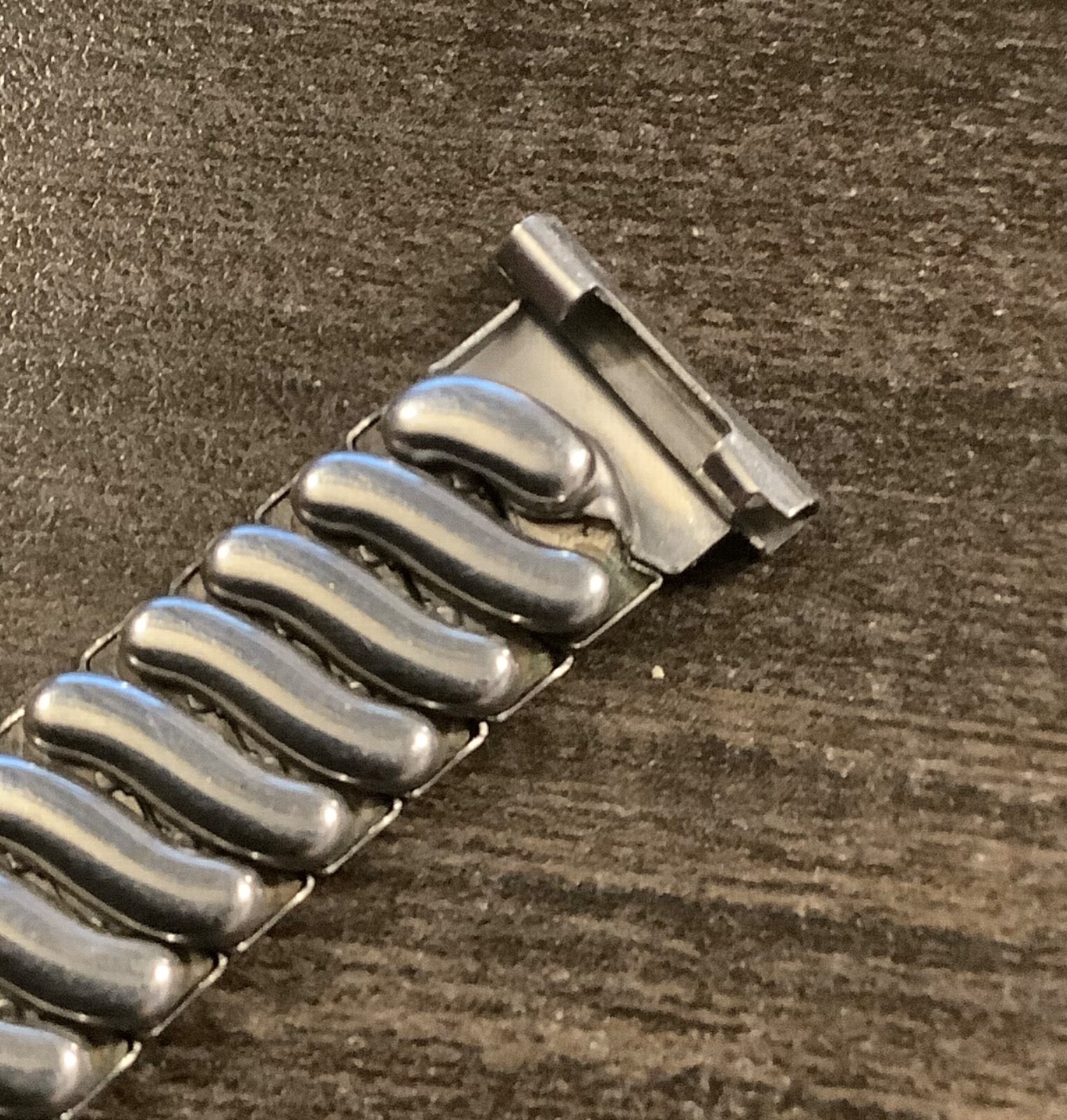 Baldwin Vintage Stainless Steel Scissor Stretch Flex Watchband To Fit 16mm Ends