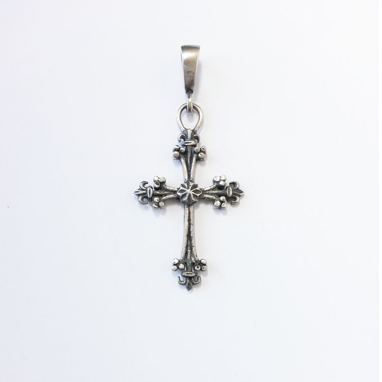 Cross Pendant Solid Silver 825 Handmade Gothic Jewelry Birthday Gift