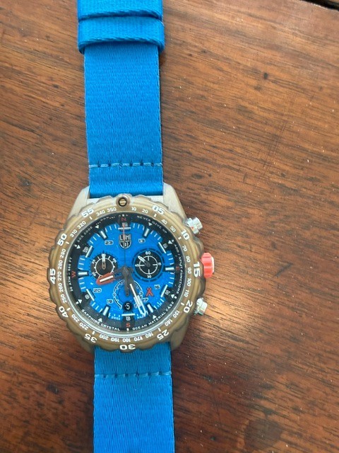 Luminox Bear Grylls Survival ECO Master XB.3743.ECO 45mm Ocean Blue Men’s Watch,