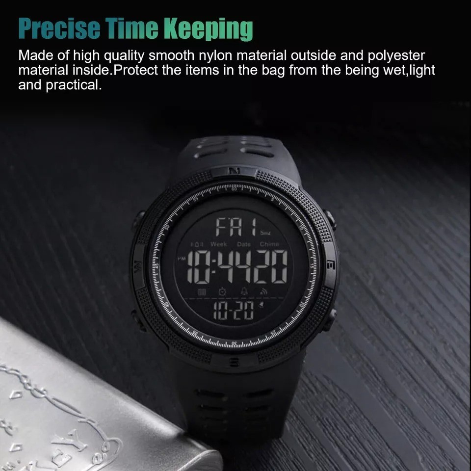 SKMEI Men’s Digital Army Military Sport Quartz Analog Chrono Waterproof Watch