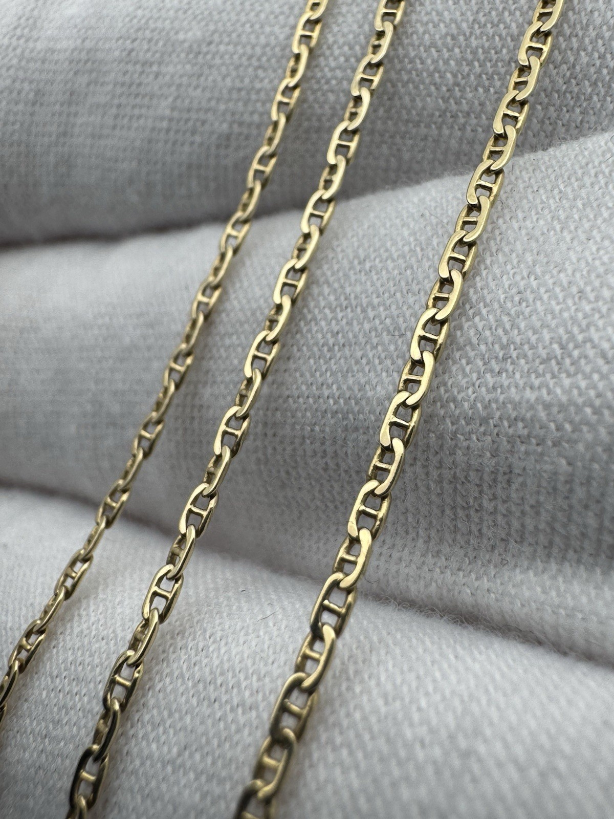 Vintage Gucci Link Chain 14k Yellow Gold Necklace 25”