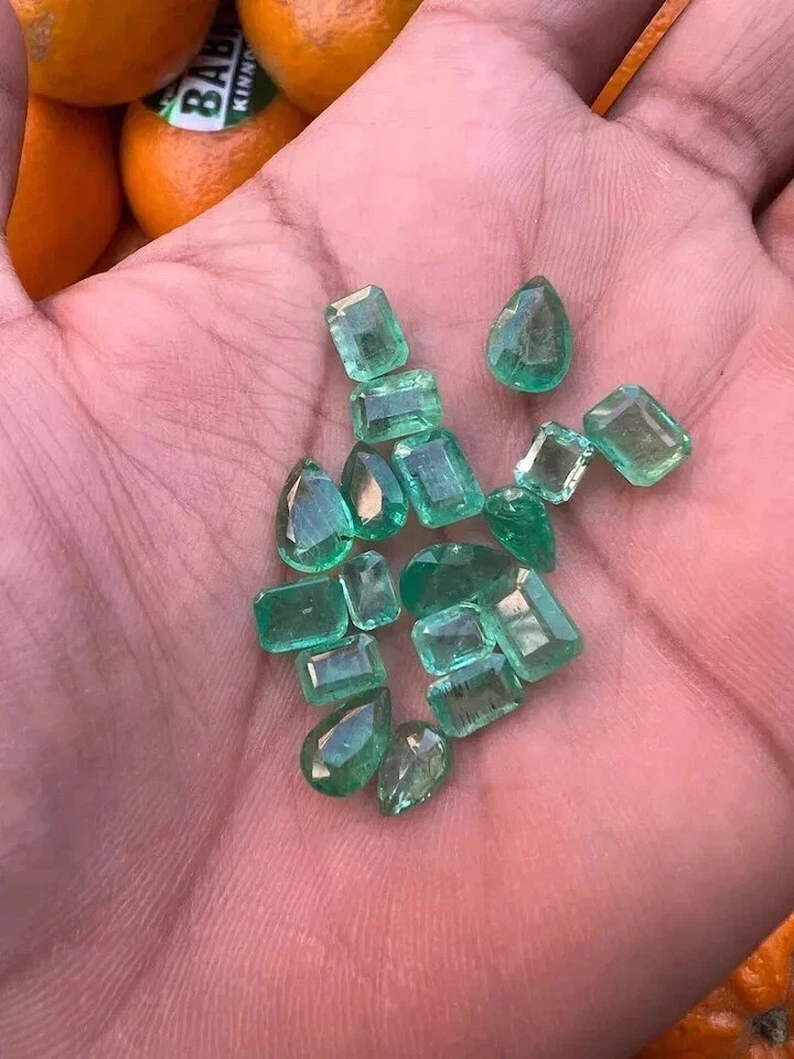 50 Ct Lot Certified Emerald Cut Natural Colombian Green Emerald Loose Gemstone