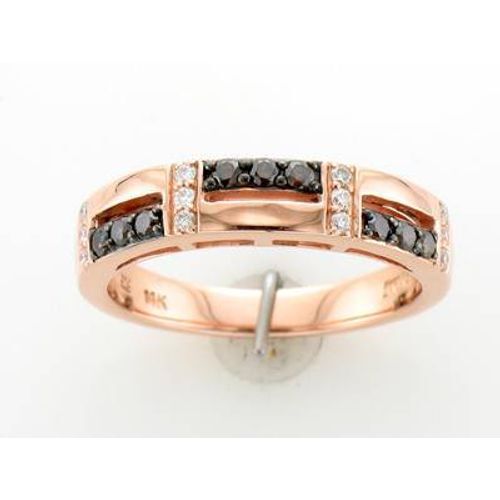 LeVian 14K Rose Gold Chocolate Diamond SI2 0.27 cts Ring Size 6.5