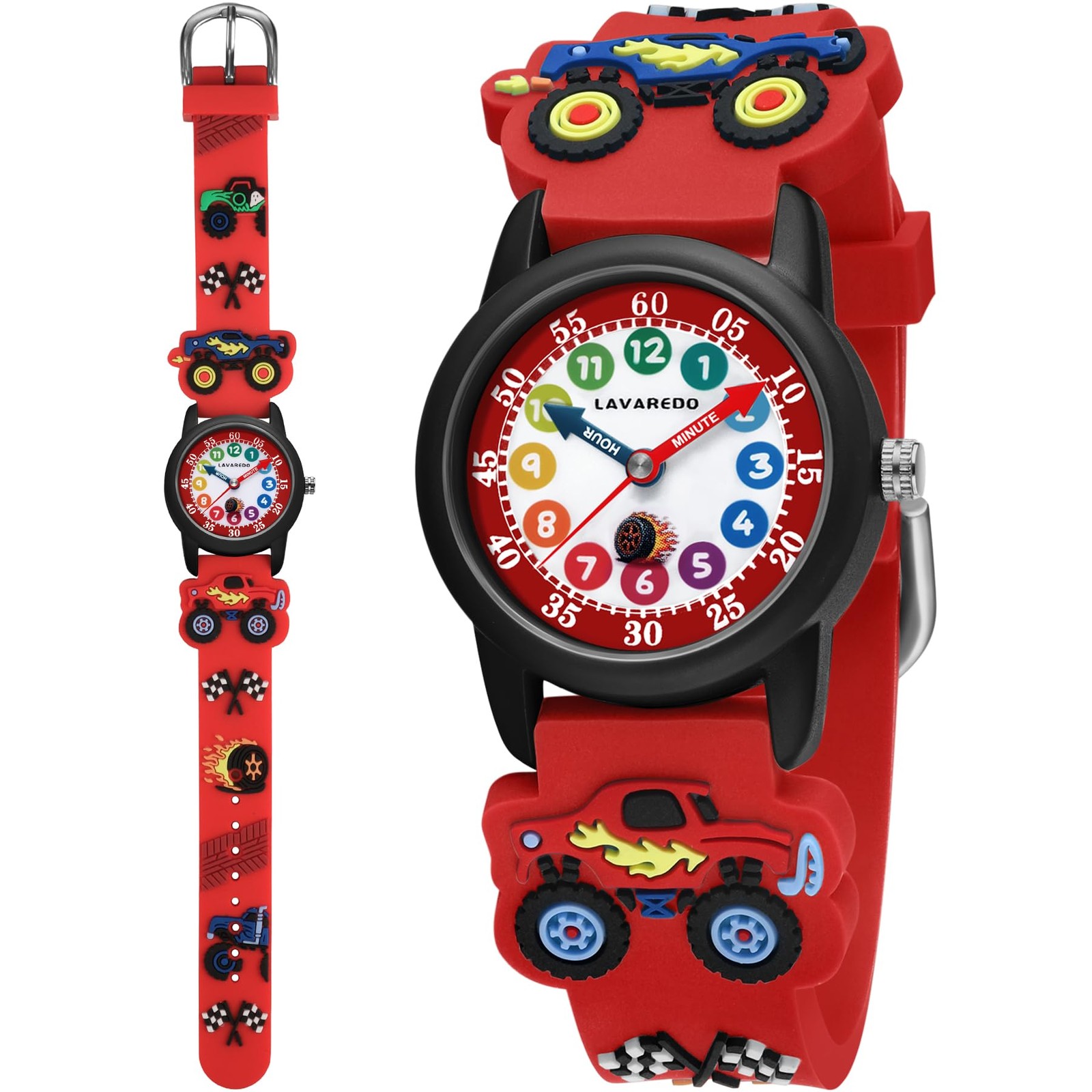 Kids Watch, Cute 3D Cartoon Toddler Watches, Waterproof Analog Learning-To-Tell-