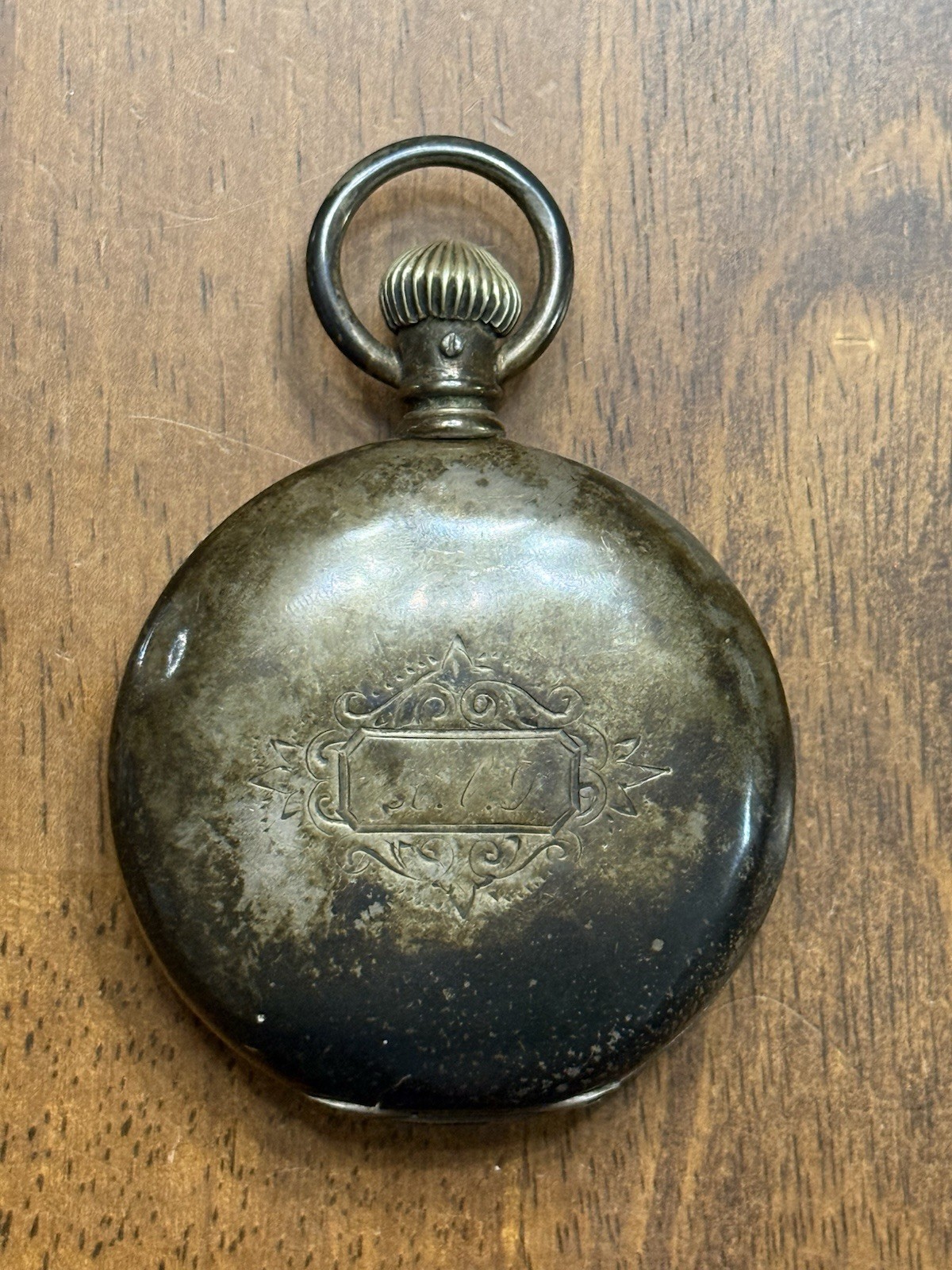 Waltham Pocket Watch 18s Model 1877 Broadway Grade 7j Fahys Coin Silver Case