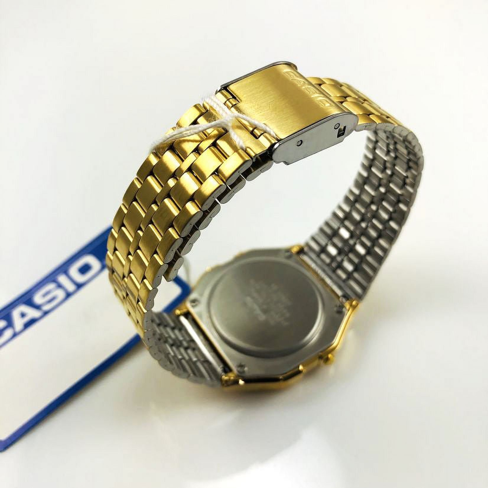 Casio Men’s A159WGEA-9A Gold Stainless-Steel Quartz Fashion Watch