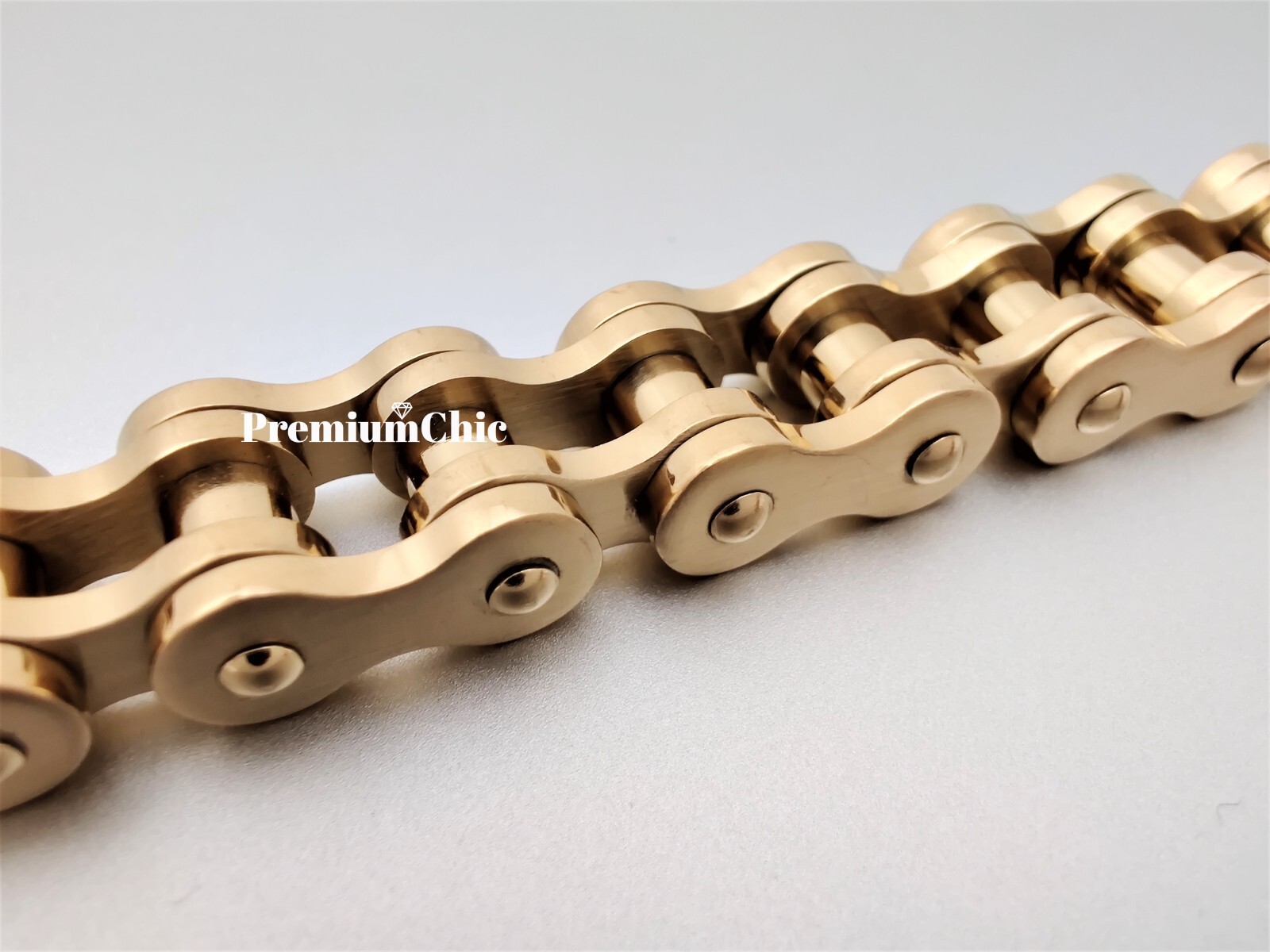 SOLID Stainless Steel Motorcycle Bike Chain Design Bracelet Men’s Jewelry 14MM