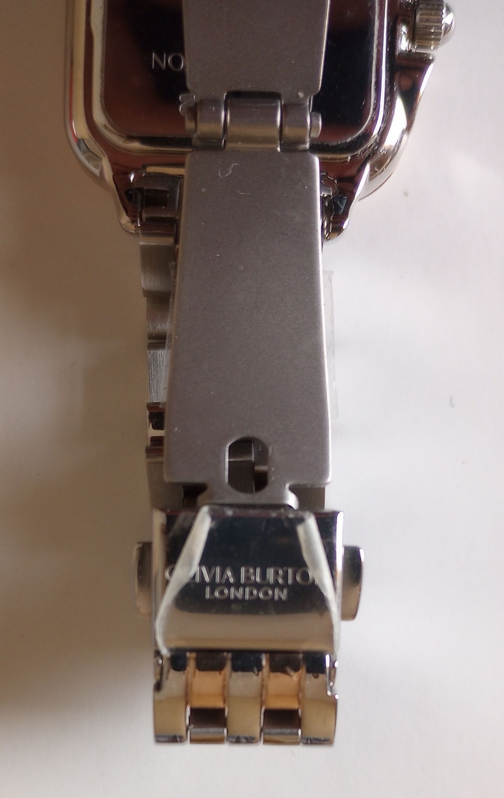 Olivia Burton Grosvenor 28mm two-tone stainless steel bracelet watch