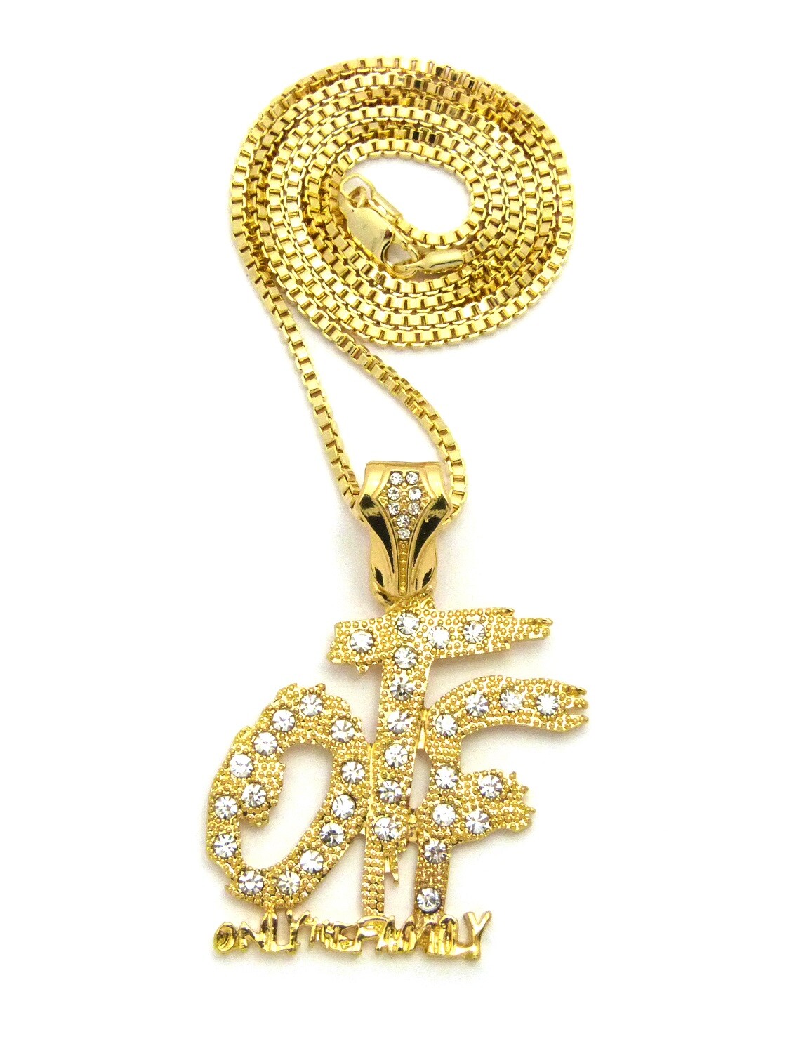 Only the Family OTF Pendant Box, Cuban, Rope Chain 18″,20″,24″ Necklace XSP534