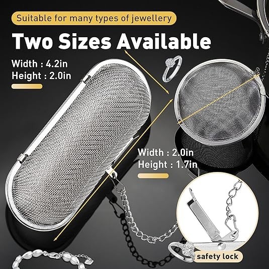 Ultrasonic Cleaner Stainless Steel Jewelry Basket Small Parts Washing