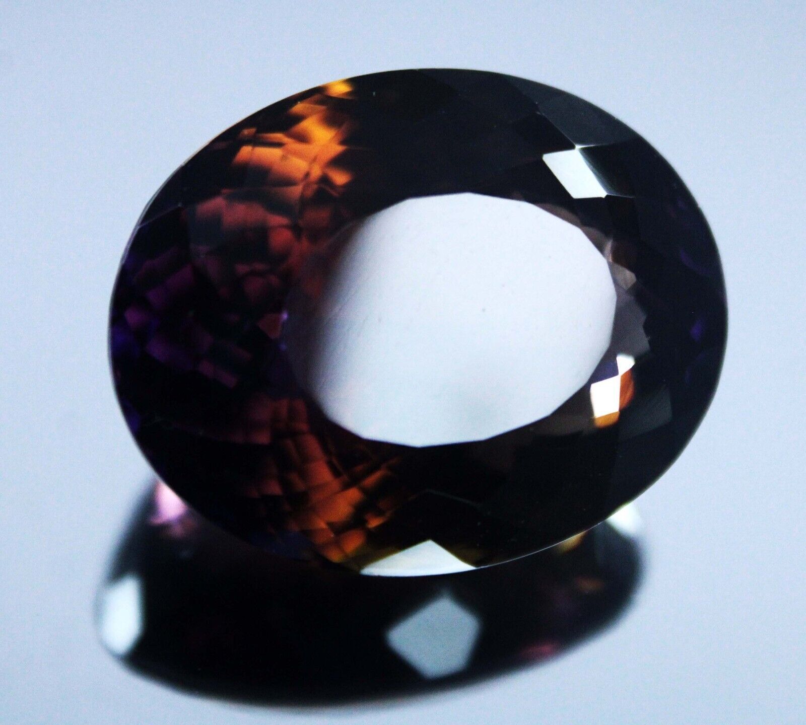 77.70 Ct Oval Shape Loose Gemstone CERTIFIED NATURAL Multi Color Ametrine