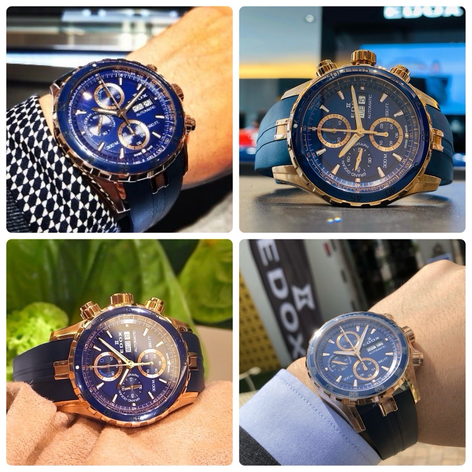 EDOX Grand Ocean 01123-37RBU5-BUIR5, Pre-owned