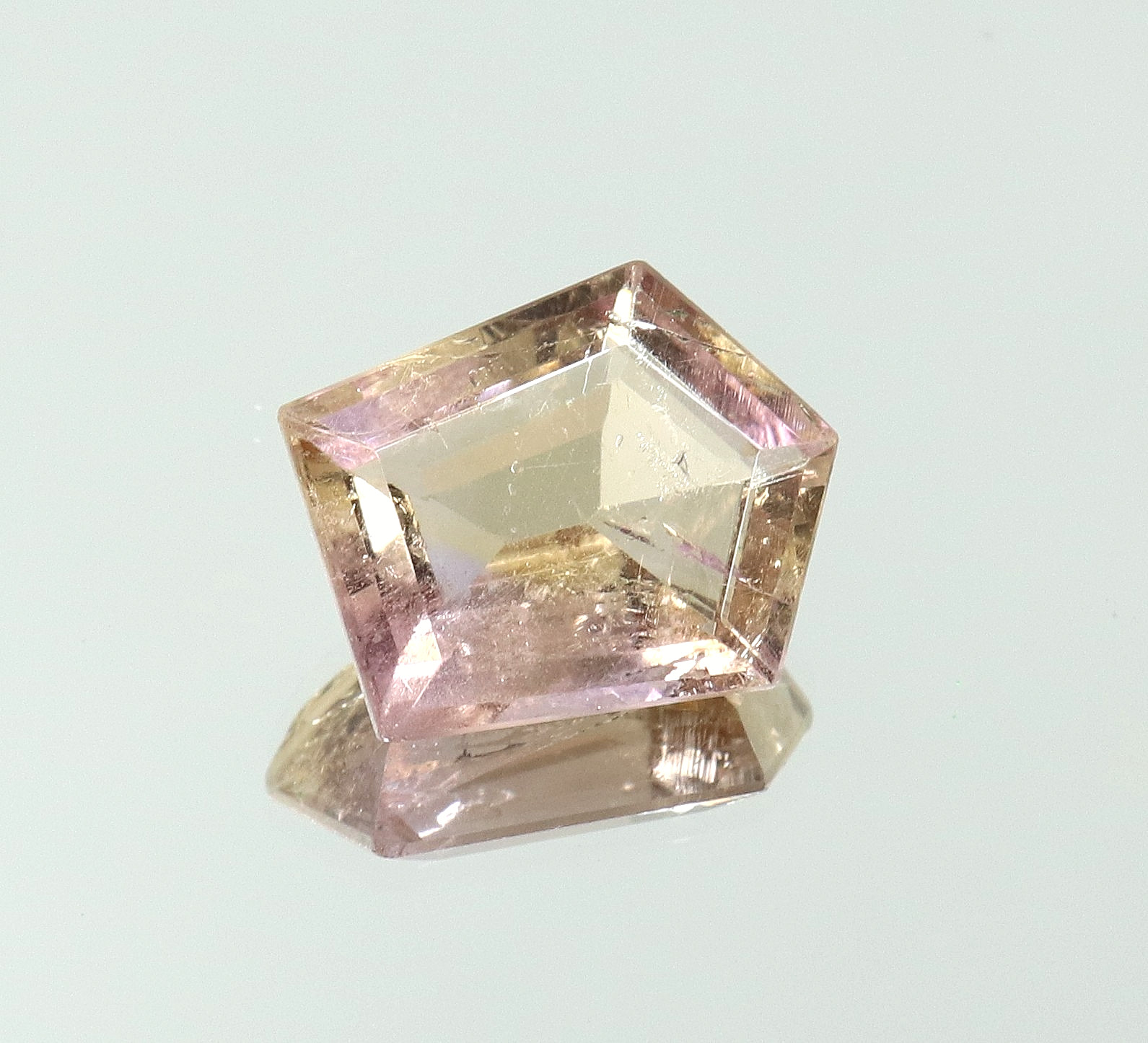Natural Bolivia Ametrine Bi-Color 5.45 Ct Untreated Certified Loose Gemstone