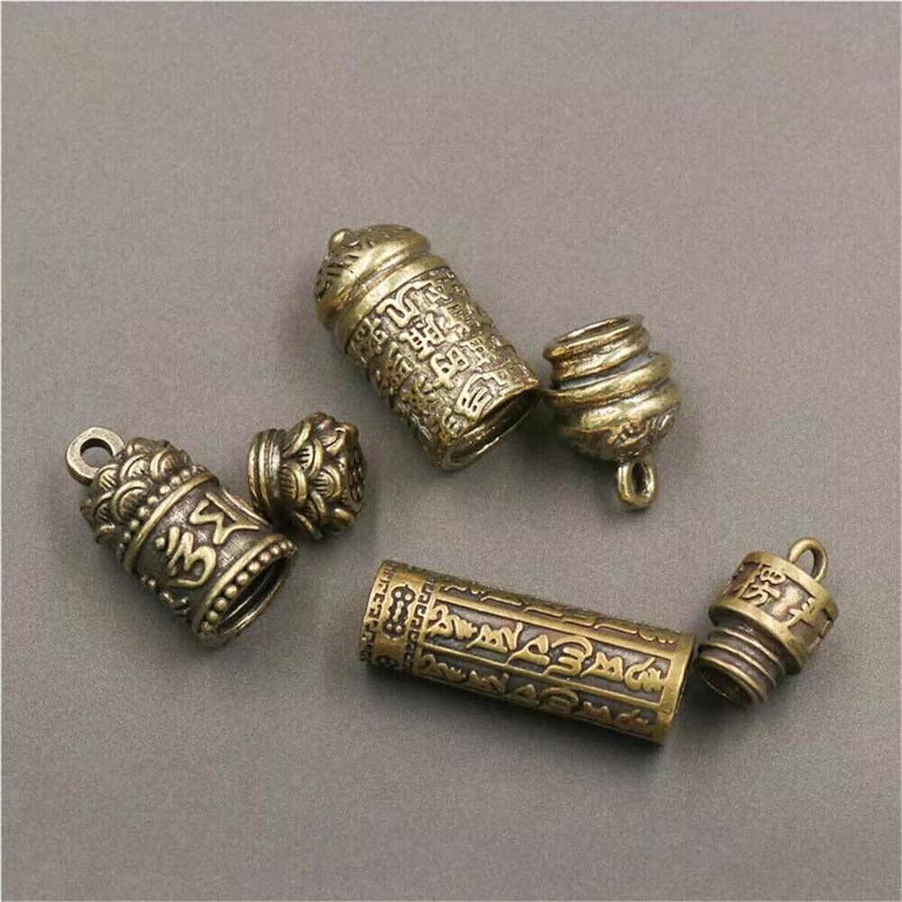 3Pcs Medicine Pill Holder Pendant Keychain Necklace Container Capsule Storage US