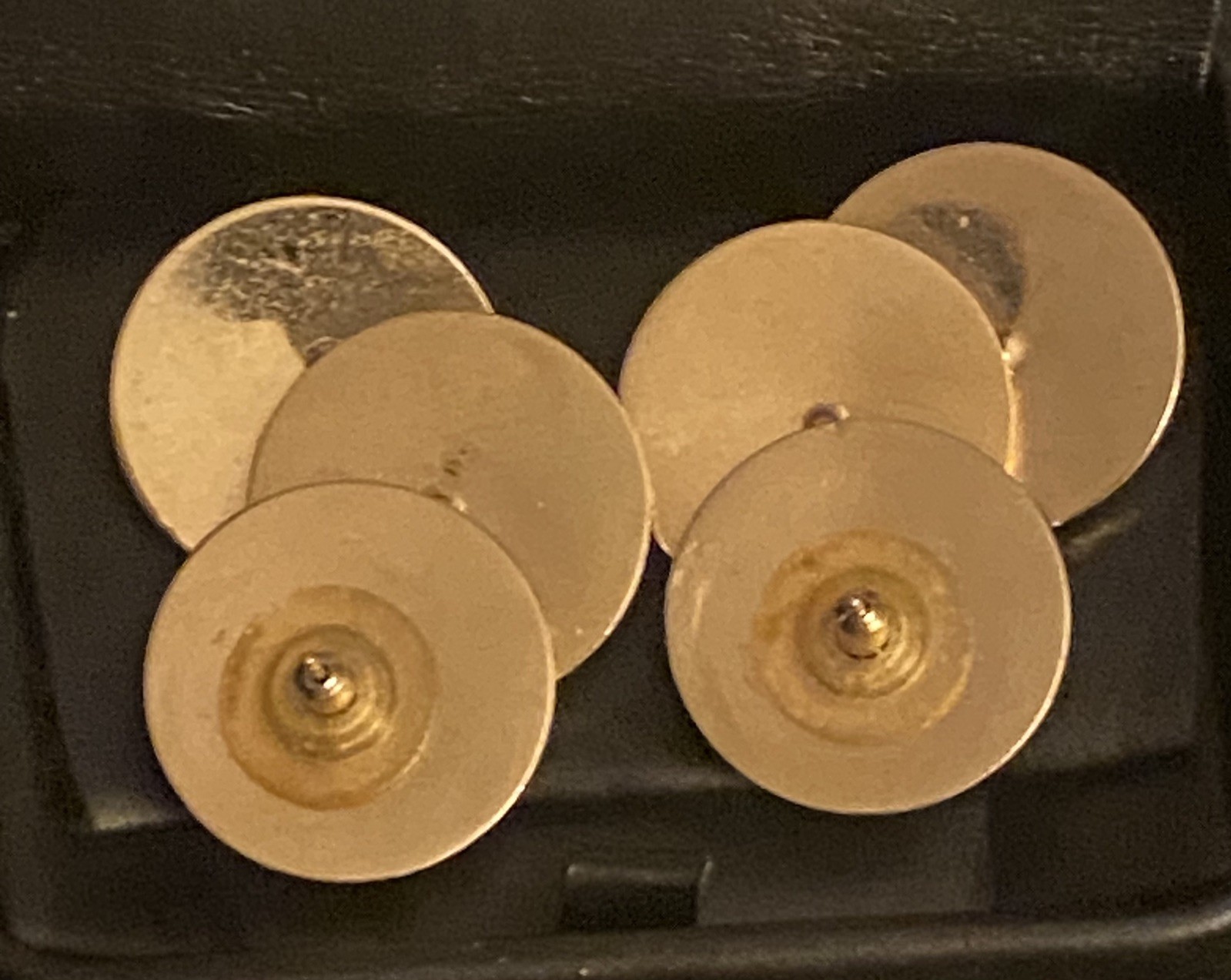 Byzantine vintage golden earrings with a cool organic texture to each circle