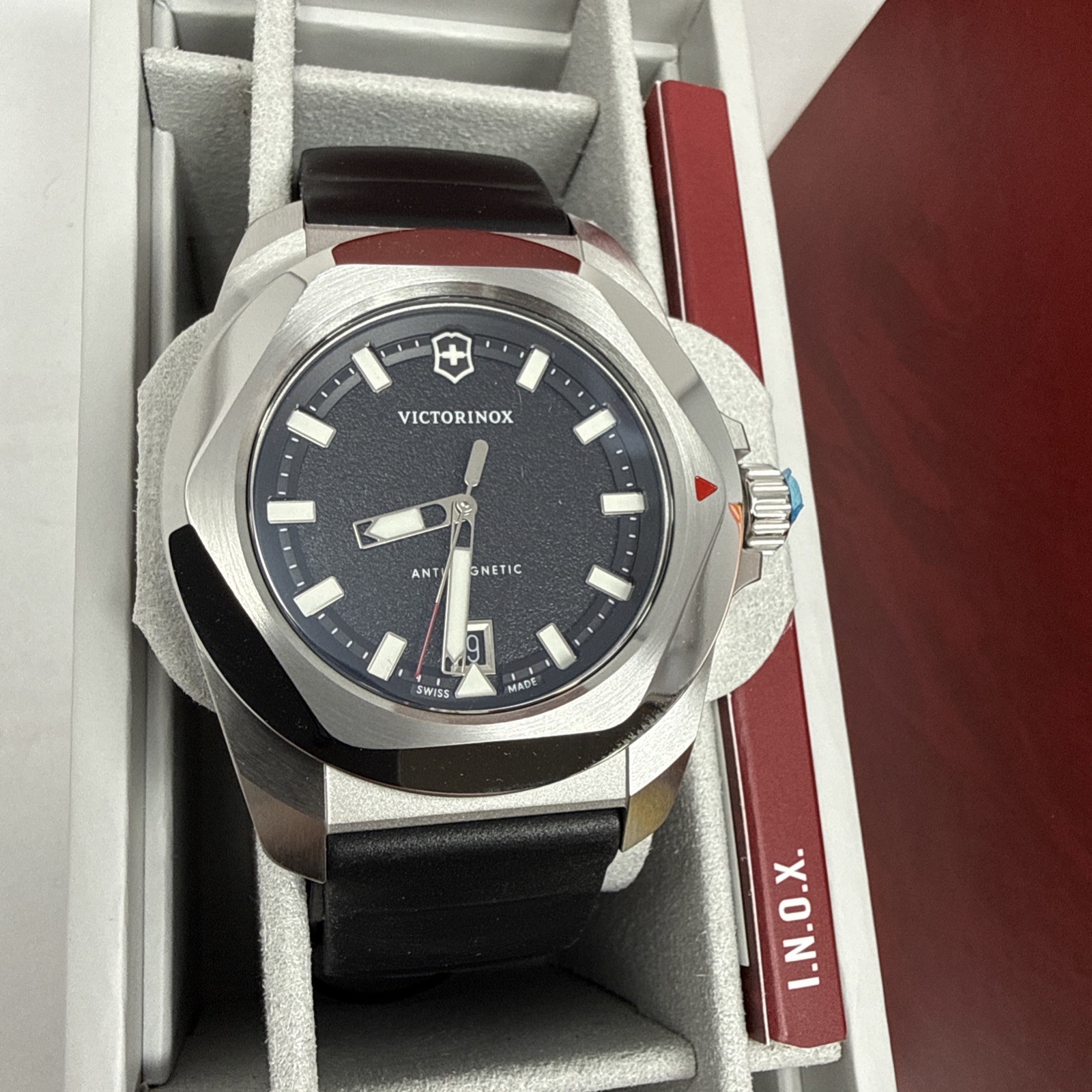 Victorinox I.N.O.X. Quartz Black Dial 41mm Men’s Watch 242028