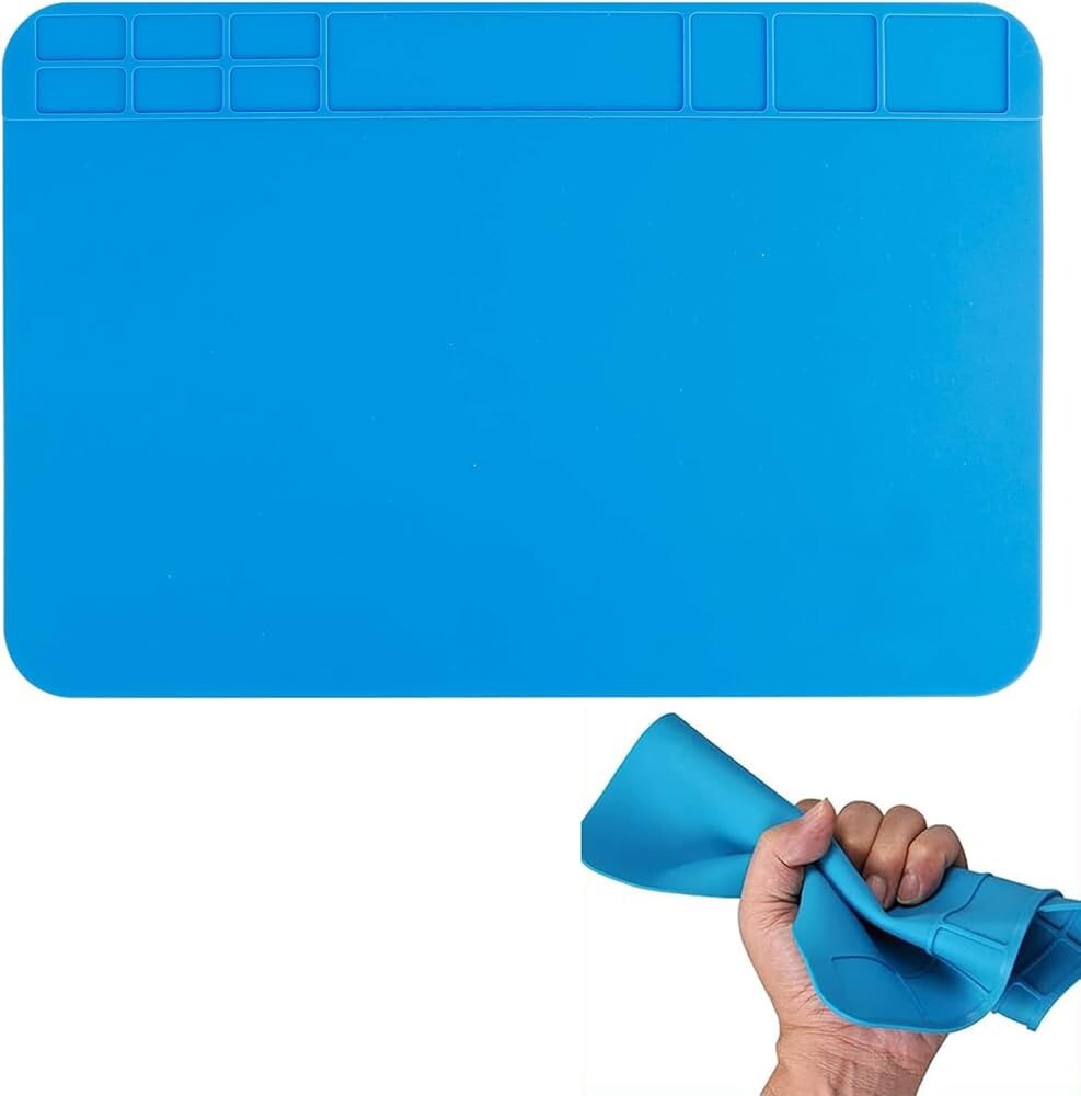 Watchmaker Rubber Silicone Bench Mat Pad Anti-Slip Jewelry Watch Sunglass Repair