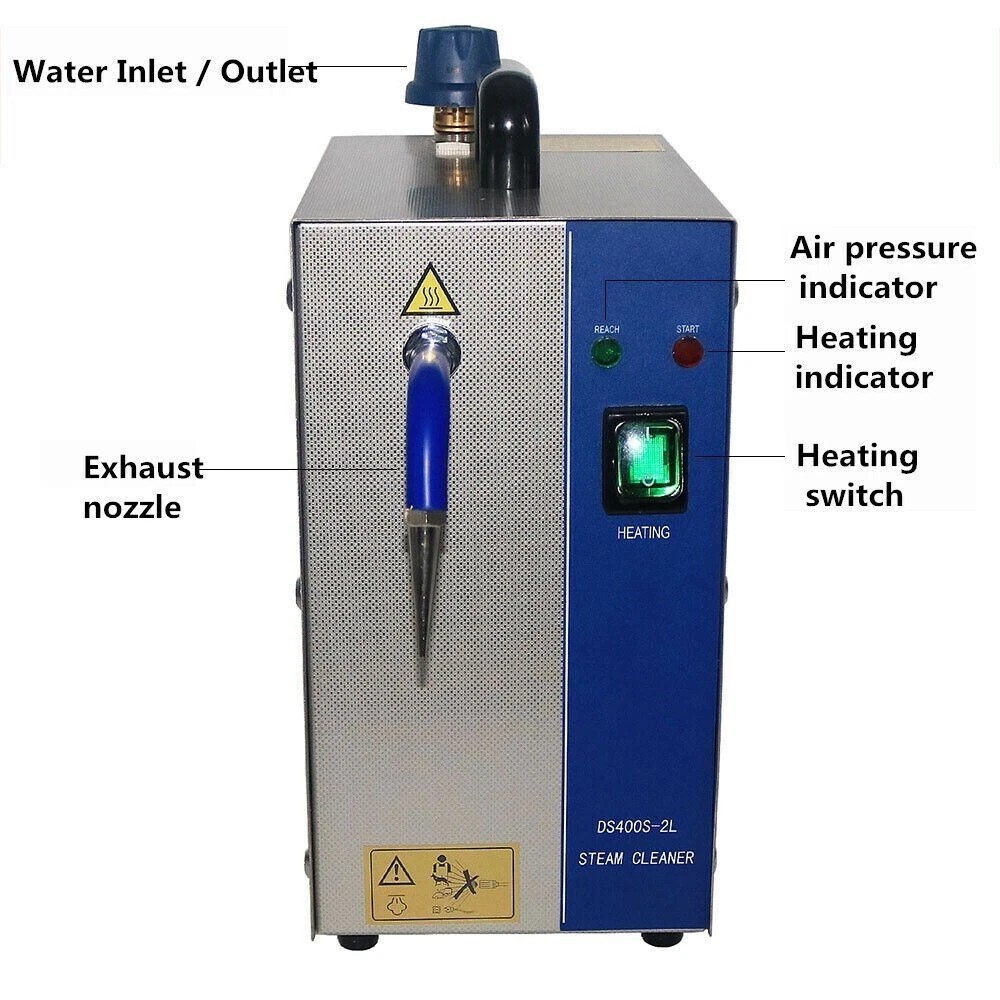 Jewelry Steam Cleaner Steam Cleaning Machine Gold and Silver Steam Clean 2L 110V