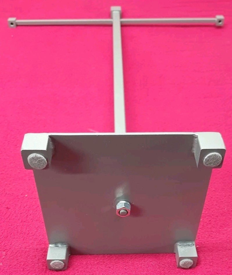 Table Top Enameled Steel Jewlery Hanger Display Stand 20 Tall Grey Finish