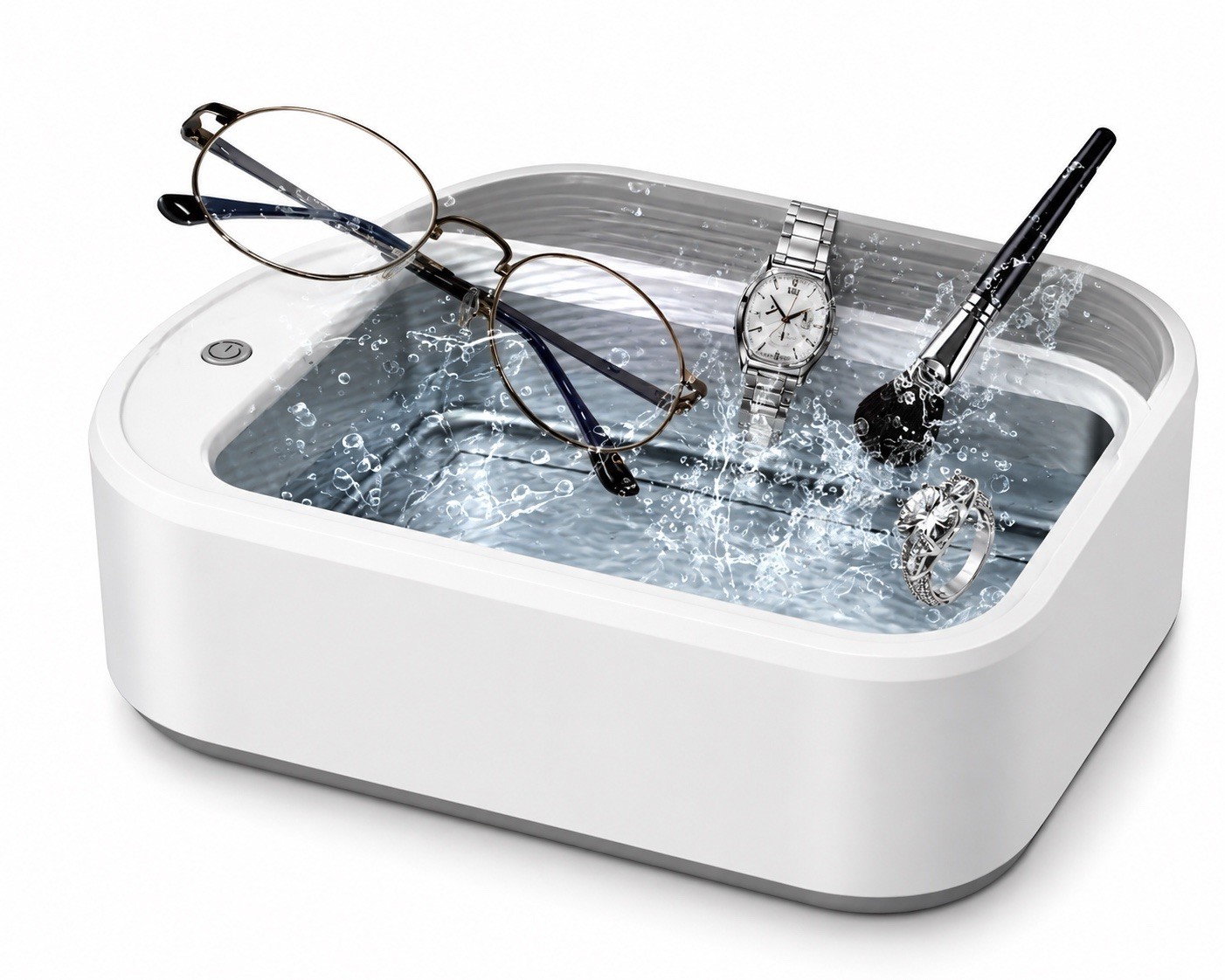 Ultrasonic Jewelry Cleaner Portable Machine for Rings, Watches & Eyeglasses